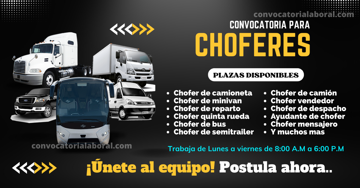 Trabajo De Chofer Clase A Sin Experiencia